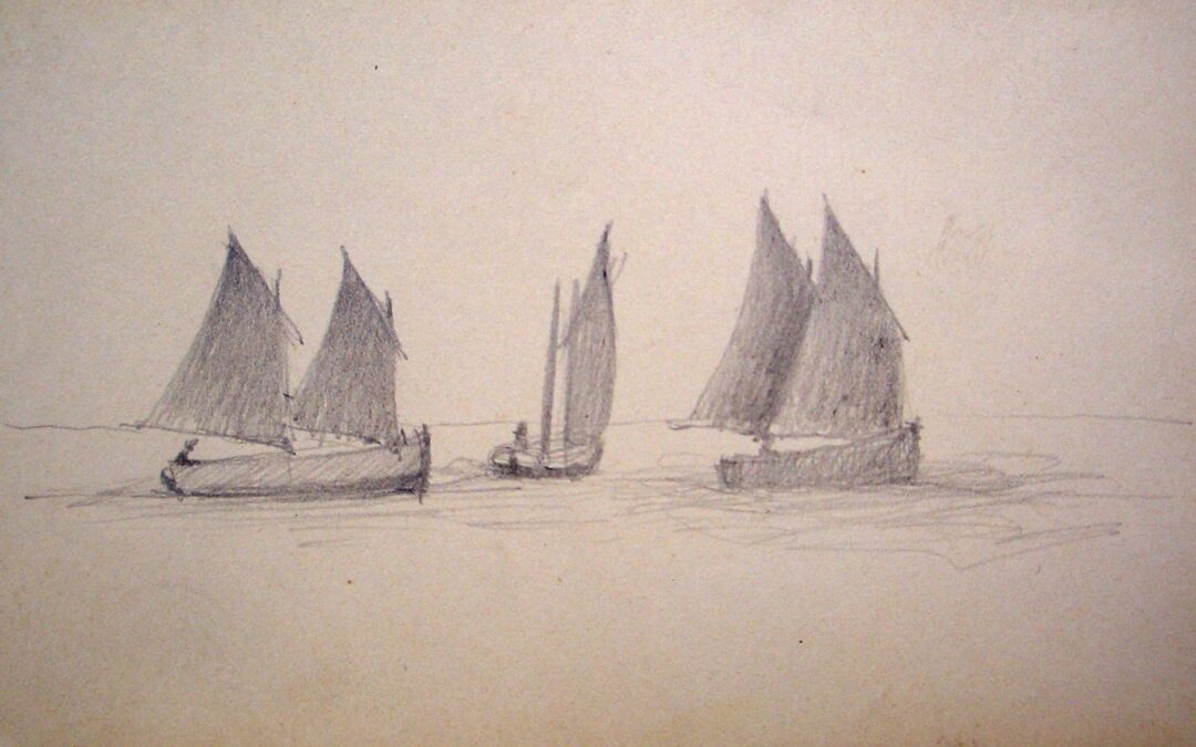 Un voilier et deux Flambarts en pêche à Locquémeau